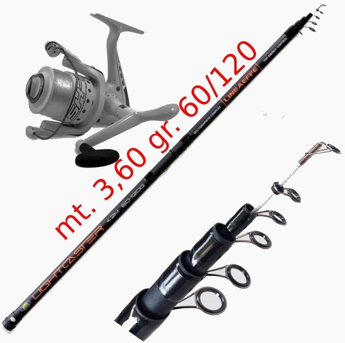 Canna con mulinello pesca - con,