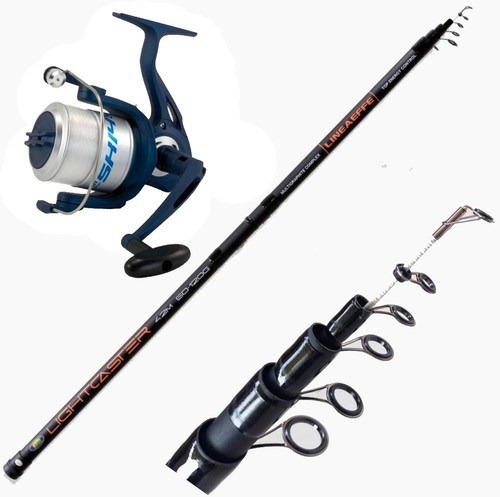 Canna con mulinello - con, pesca