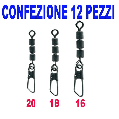 Girella tripla con moschettone - girella,